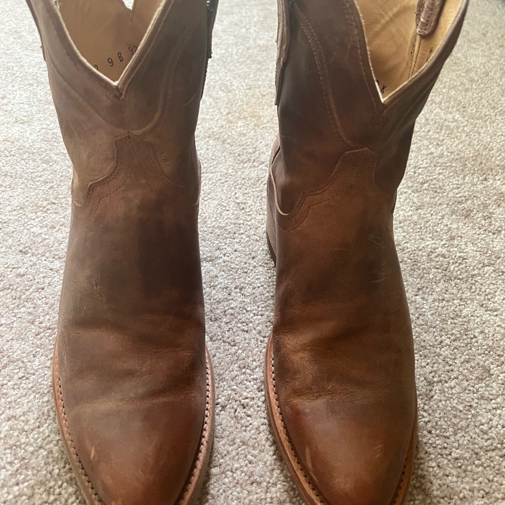 Tecovas Brown Ankle Boots Classic Western Style